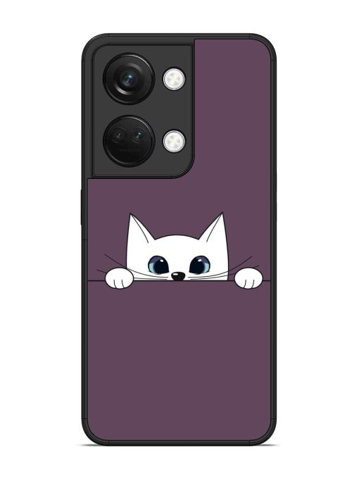 Peek-A-Boo Kitty Glossy Soft Edge Case for Oneplus Nord 3 (5G) Chachhi