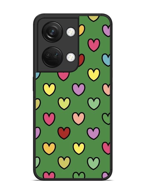 Rainbow Heart Parade Glossy Soft Edge Case for Oneplus Nord 3 (5G) Chachhi