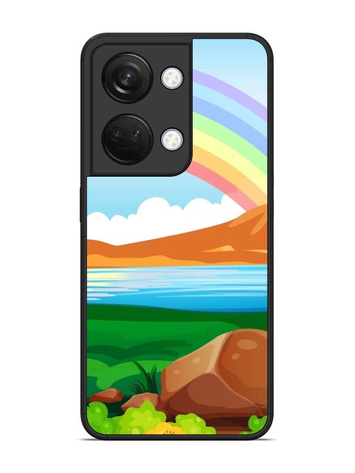 Rainbow Over The Lake Glossy Soft Edge Case for Oneplus Nord 3 (5G) Chachhi