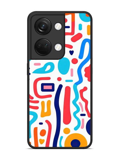 Whimsical Doodle Chaos Glossy Soft Edge Case for Oneplus Nord 3 (5G) Chachhi