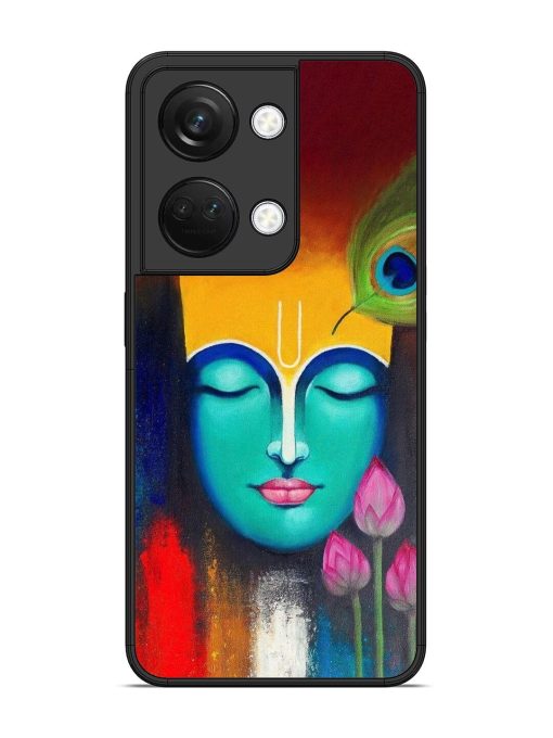 Divine Tranquility: The Face Of Krishna Glossy Soft Edge Case for Oneplus Nord 3 (5G) Chachhi