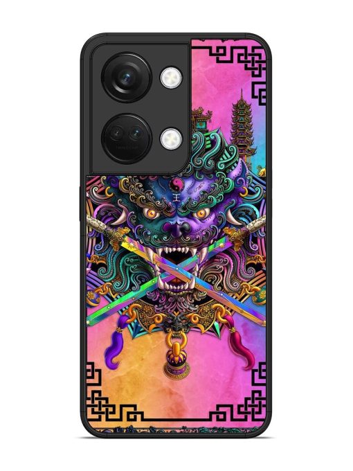 Psychedelic Fu Dog Tapestry Glossy Soft Edge Case for Oneplus Nord 3 (5G) Chachhi