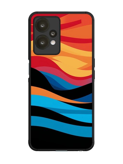 Blazing Currents Glossy Soft Edge Case for Oneplus Nord Ce 2 Lite (5G) Chachhi