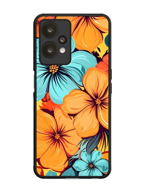 Tropical Bloom Glossy Soft Edge Case for Oneplus Nord Ce 2 Lite (5G) Chachhi