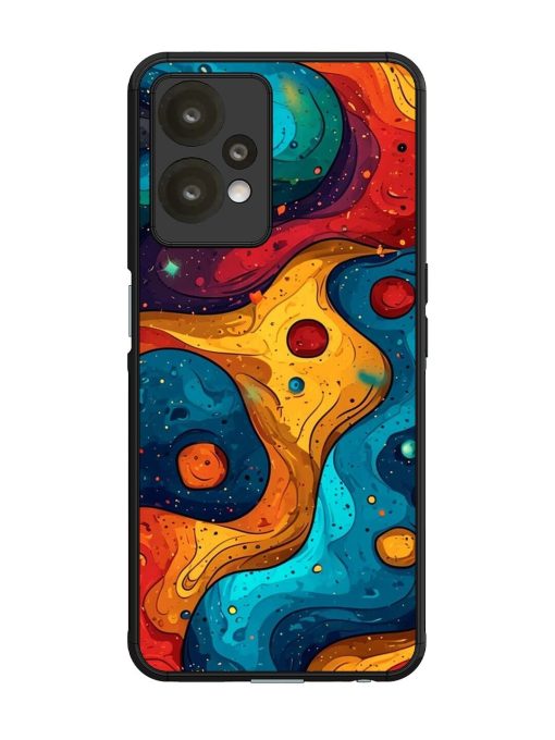 Cosmic Swirl Glossy Soft Edge Case for Oneplus Nord Ce 2 Lite (5G) Chachhi