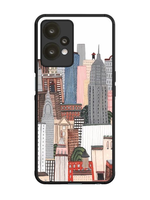 Cityscape Dreams Glossy Soft Edge Case for Oneplus Nord Ce 2 Lite (5G) Chachhi