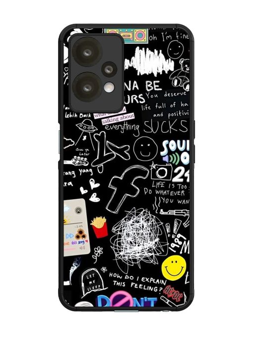 Doodle Diary Glossy Soft Edge Case for Oneplus Nord Ce 2 Lite (5G) Chachhi