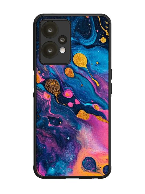 Cosmic Swirl Glossy Soft Edge Case for Oneplus Nord Ce 2 Lite (5G) Chachhi