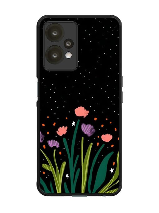 Midnight Bloom Glossy Soft Edge Case for Oneplus Nord Ce 2 Lite (5G) Chachhi