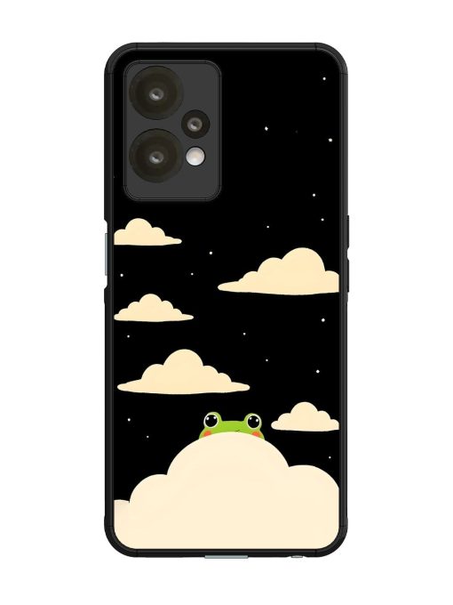 Froggy Night Sky Glossy Soft Edge Case for Oneplus Nord Ce 2 Lite (5G) Chachhi