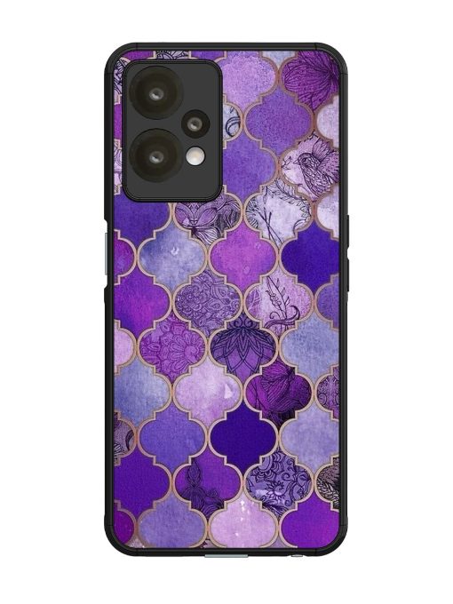 Purple Mosaic Magic Glossy Soft Edge Case for Oneplus Nord Ce 2 Lite (5G) Chachhi