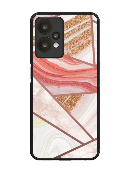 Rosy Mosaic Glossy Soft Edge Case for Oneplus Nord Ce 2 Lite (5G) Chachhi