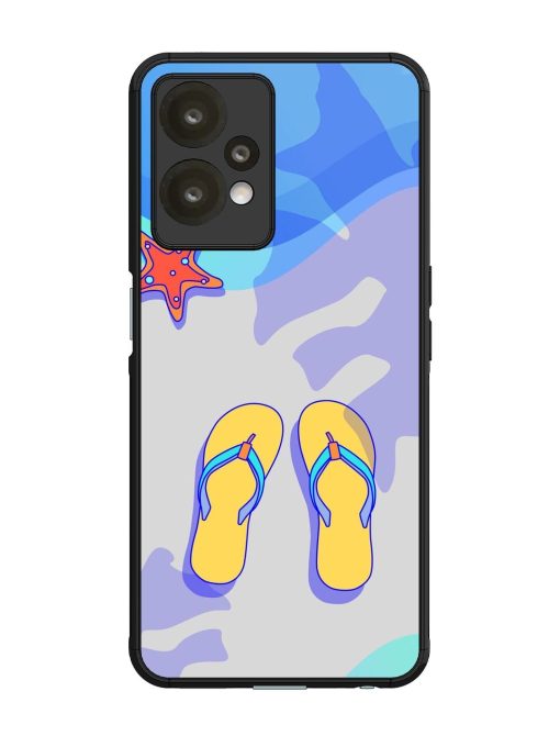 Sandy Toes And Salty Seas Glossy Soft Edge Case for Oneplus Nord Ce 2 Lite (5G) Chachhi