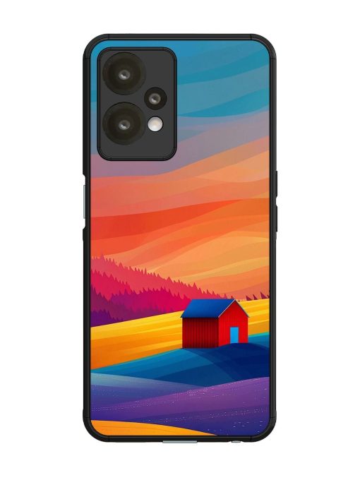 Sunset Solitude Glossy Soft Edge Case for Oneplus Nord Ce 2 Lite (5G) Chachhi