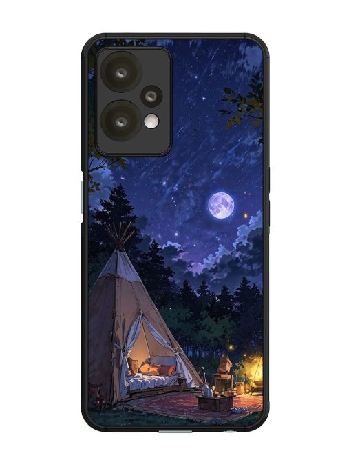 Moonlight Camping Glossy Soft Edge Case for Oneplus Nord Ce 2 Lite (5G) Chachhi