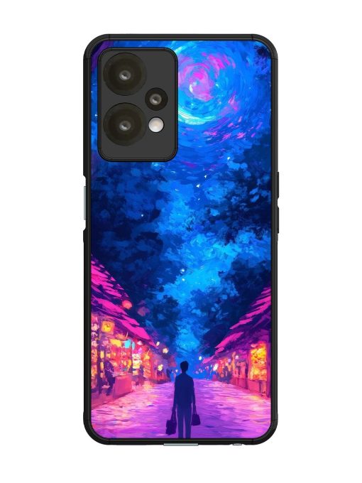 Neon Nightscape Glossy Soft Edge Case for Oneplus Nord Ce 2 Lite (5G) Chachhi