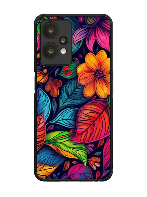 Rainbow Of Blooms Glossy Soft Edge Case for Oneplus Nord Ce 2 Lite (5G) Chachhi