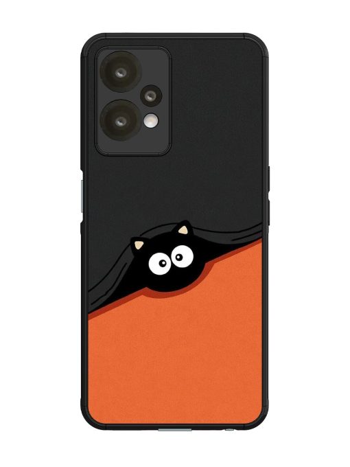 Peek-A-Boo Kitty Glossy Soft Edge Case for Oneplus Nord Ce 2 Lite (5G) Chachhi