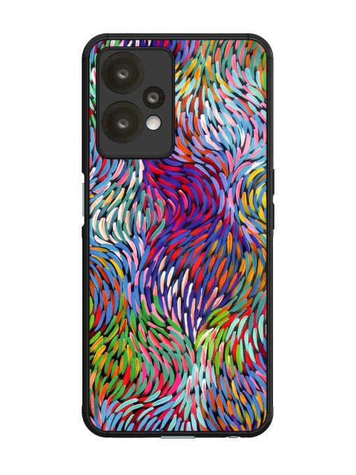 Vibrant Waves Glossy Soft Edge Case for Oneplus Nord Ce 2 Lite (5G) Chachhi