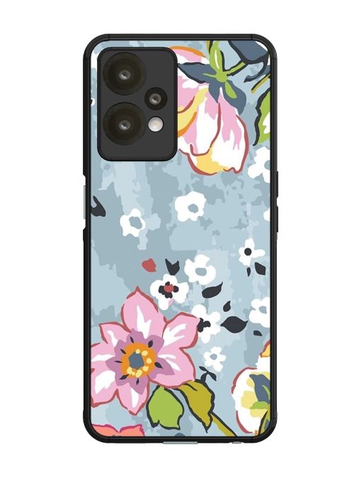 Floral Fantasy Glossy Soft Edge Case for Oneplus Nord Ce 2 Lite (5G)