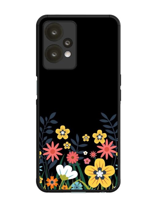 Floral Night Sky Glossy Soft Edge Case for Oneplus Nord Ce 2 Lite (5G) Chachhi