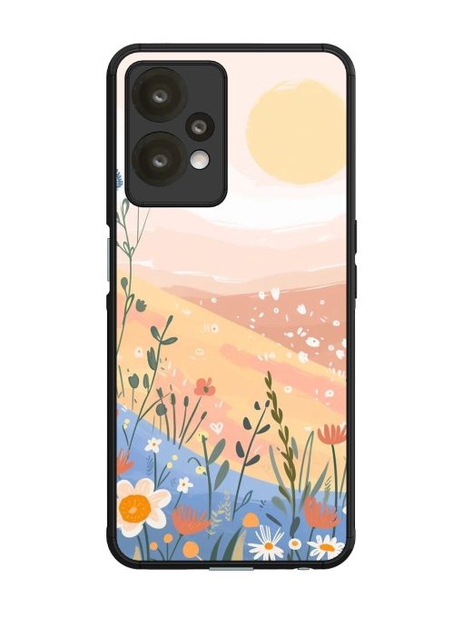 Golden Hour Blooms Glossy Soft Edge Case for Oneplus Nord Ce 2 Lite (5G) Chachhi