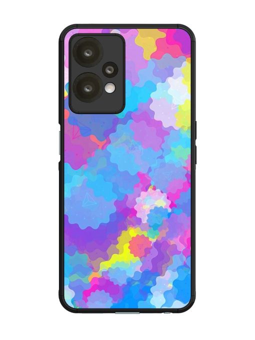 Psychedelic Cloud Burst Glossy Soft Edge Case for Oneplus Nord Ce 2 Lite (5G) Chachhi