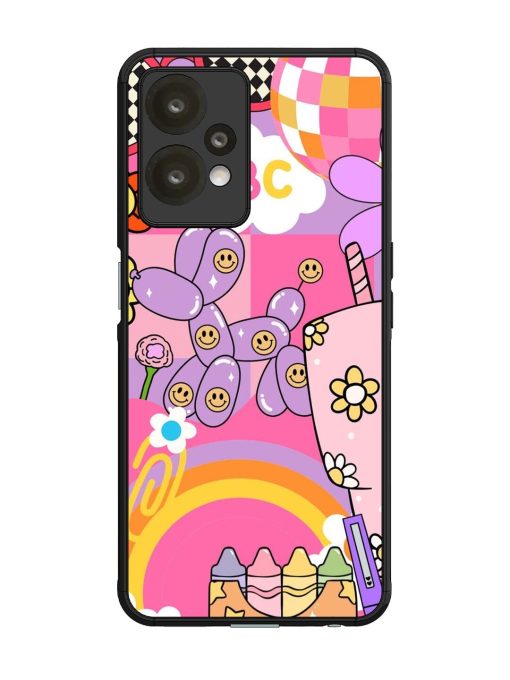Whimsical Y2K Chaos Glossy Soft Edge Case for Oneplus Nord Ce 2 Lite (5G)