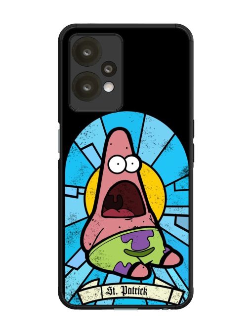 St. Patrick'S Day Stained Glass Patrick Star Glossy Soft Edge Case for Oneplus Nord Ce 2 Lite (5G) Chachhi