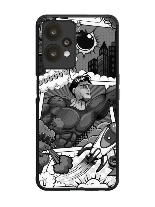 Comic Book Chaos Glossy Soft Edge Case for Oneplus Nord Ce 2 Lite (5G) Chachhi