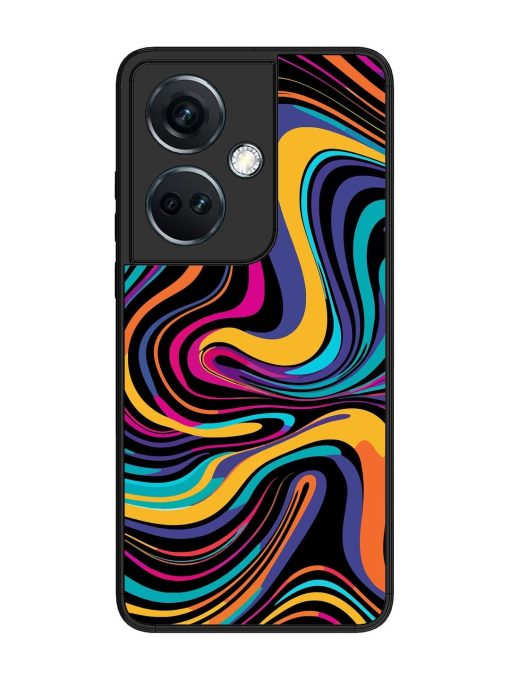 Psychedelic Swirl Glossy Soft Edge Case for Oneplus Nord Ce 3 (5G) Chachhi