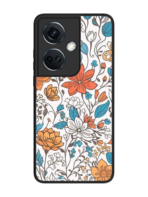 Floral Symphony Glossy Soft Edge Case for Oneplus Nord Ce 3 (5G) Chachhi