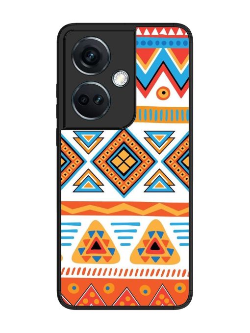 Vibrant Tribal Pattern Glossy Soft Edge Case for Oneplus Nord Ce 3 (5G) Chachhi