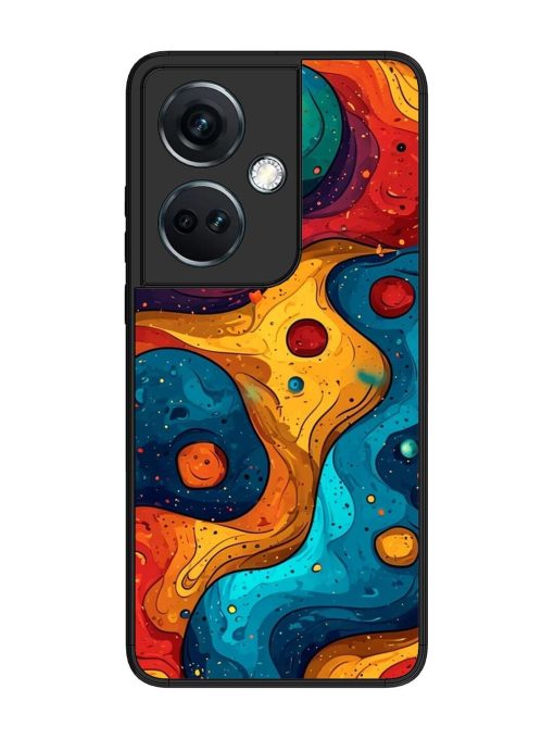 Cosmic Swirl Glossy Soft Edge Case for Oneplus Nord Ce 3 (5G) Chachhi