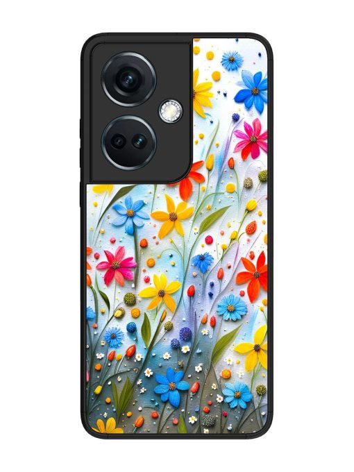 Vibrant Floral Glossy Soft Edge Case for Oneplus Nord Ce 3 (5G) Chachhi