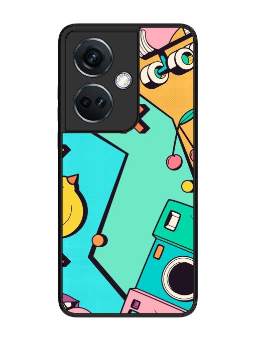 Retro Remix Glossy Soft Edge Case for Oneplus Nord Ce 3 (5G) Chachhi