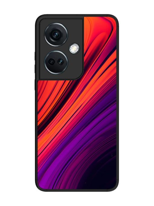 Crimson Curls Glossy Soft Edge Case for Oneplus Nord Ce 3 (5G) Chachhi