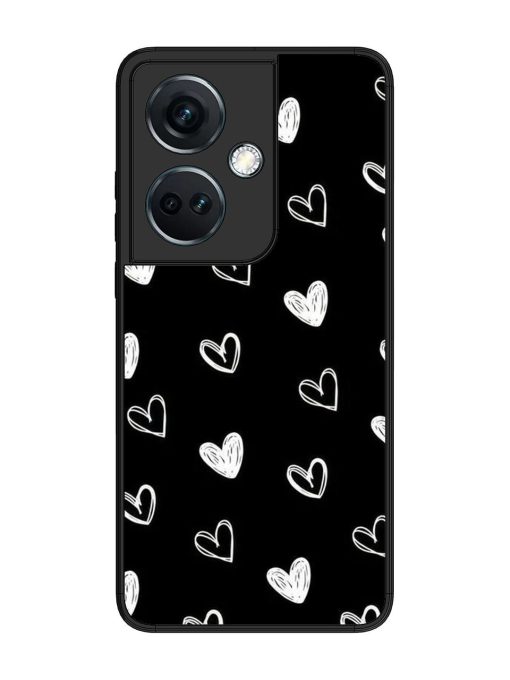 Scattered Hearts Glossy Soft Edge Case for Oneplus Nord Ce 3 (5G) Chachhi