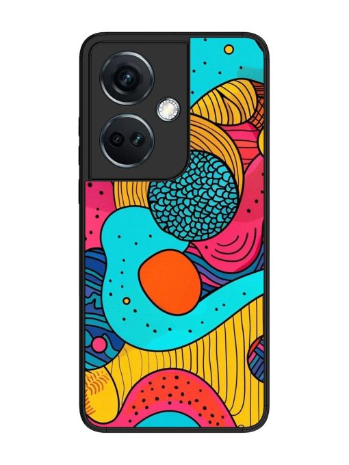 Psychedelic Patterns Glossy Soft Edge Case for Oneplus Nord Ce 3 (5G) Chachhi