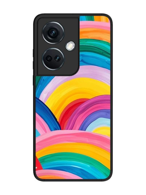 Rainbow Symphony Glossy Soft Edge Case for Oneplus Nord Ce 3 (5G) Chachhi