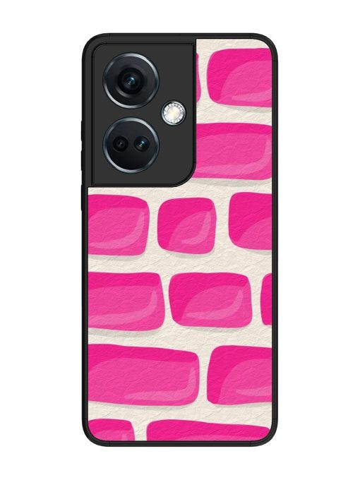 Pink Brick Wall Glossy Soft Edge Case for Oneplus Nord Ce 3 (5G) Chachhi