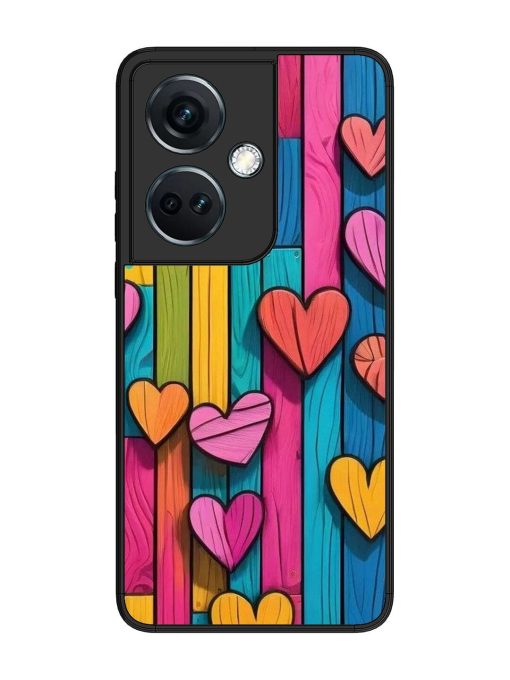 Rainbow Of Hearts Glossy Soft Edge Case for Oneplus Nord Ce 3 (5G) Chachhi