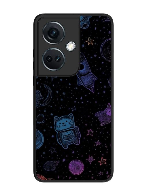 Cosmic Cat Chaos Glossy Soft Edge Case for Oneplus Nord Ce 3 (5G) Chachhi