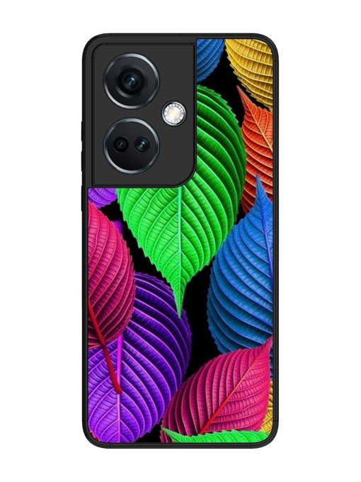 Rainbow Leaf Symphony Glossy Soft Edge Case for Oneplus Nord Ce 3 (5G) Chachhi