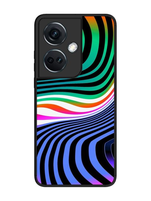 Psychedelic Waves Glossy Soft Edge Case for Oneplus Nord Ce 3 (5G) Chachhi