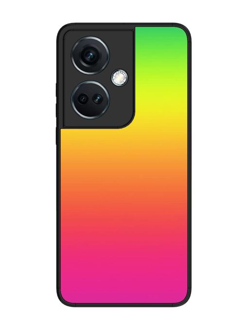 Rainbow Gradient Glossy Soft Edge Case for Oneplus Nord Ce 3 (5G) Chachhi