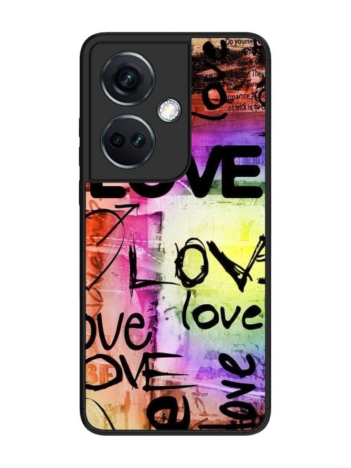 Love Graffiti Glossy Soft Edge Case for Oneplus Nord Ce 3 (5G) Chachhi