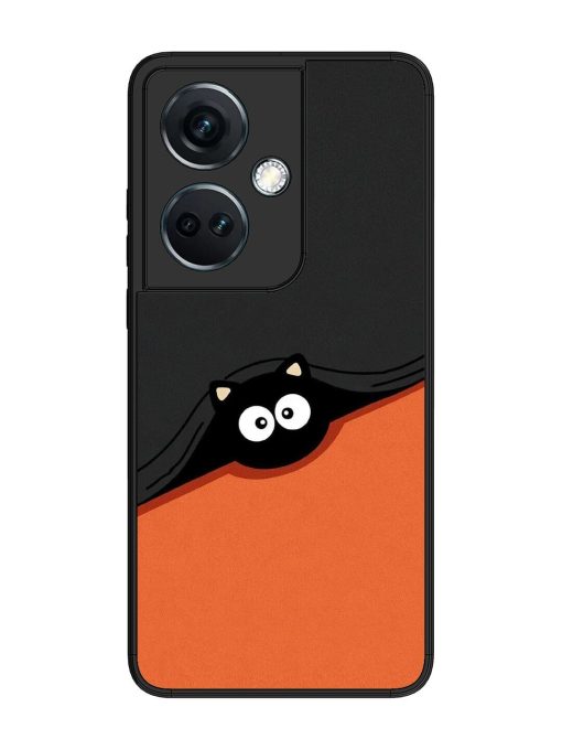 Peek-A-Boo Kitty Glossy Soft Edge Case for Oneplus Nord Ce 3 (5G) Chachhi