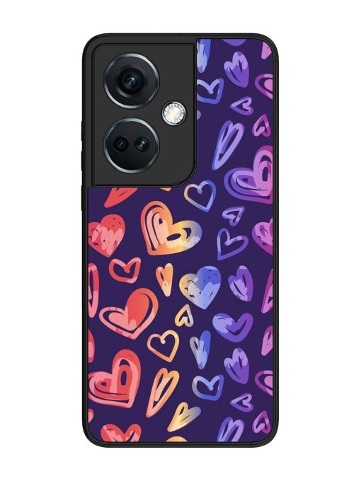 Rainbow Hearts Glossy Soft Edge Case for Oneplus Nord Ce 3 (5G)