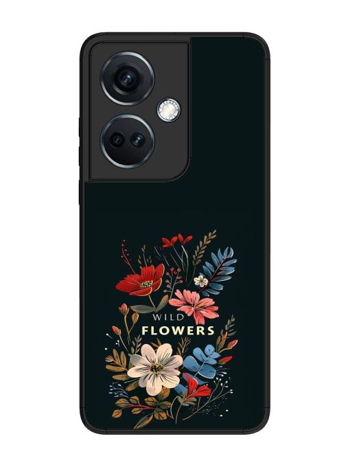 Dark Floral Glossy Soft Edge Case for Oneplus Nord Ce 3 (5G) Chachhi